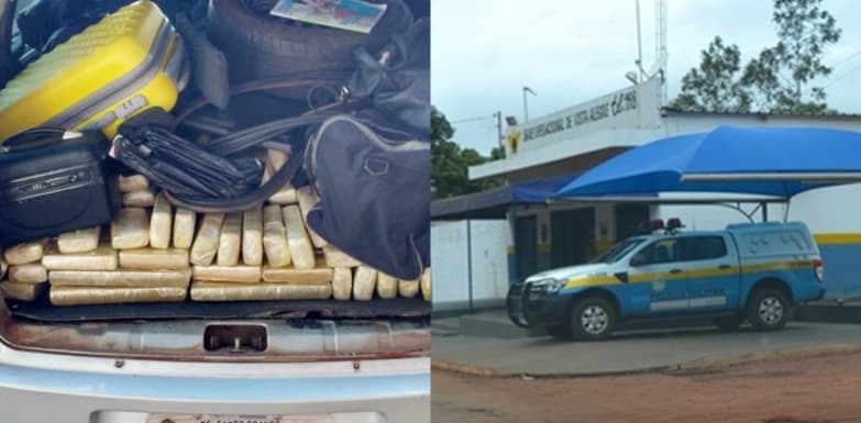 Polícia desconfia de mulheres durante abordagem e encontra 97 kg de maconha