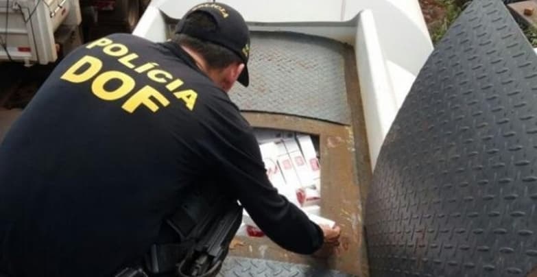 DOF apreende comboio de caminhões e carretas com contrabando