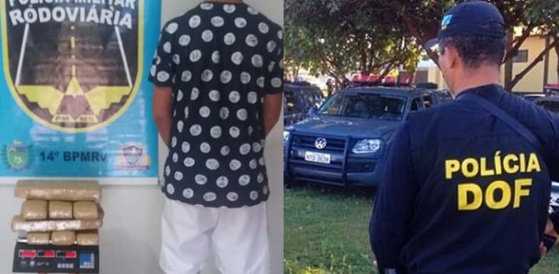 PMR apreende menor de idade transportando mala com 11 kg de maconha
