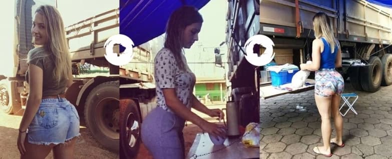 Na semana da greve, caminhoneira virou musa do movimento em Maracaju
