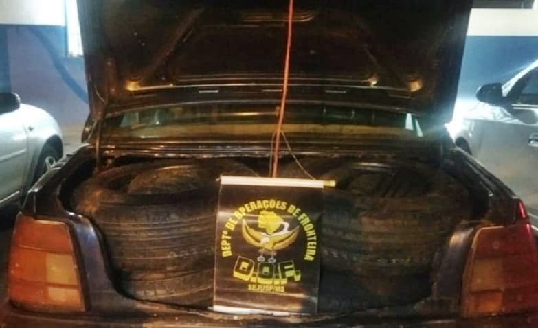 Comboio de cigarros e pneus é apreendido pelo DOF em Maracaju