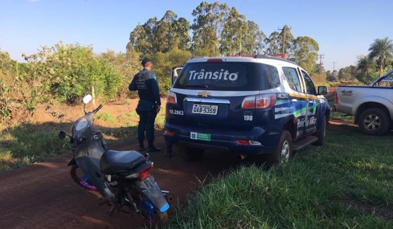 Motocicleta roubada em Maracaju é recuperada pela PM em assentamento