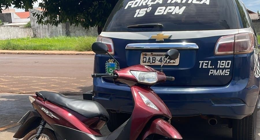 Ação rápida da Força Tática recupera motocicleta furtada em poucas horas em Maracaju