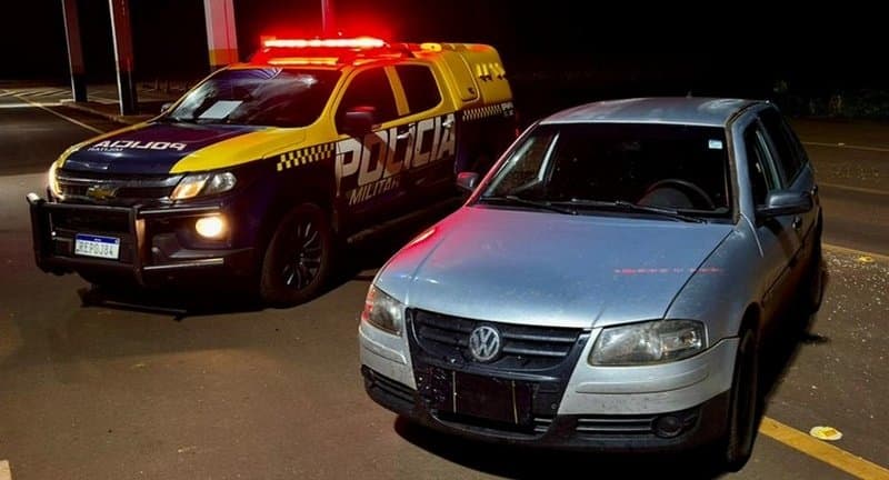 Polícia Militar Rodoviária recupera veículo furtado durante abordagem na MS-162, em Maracaju