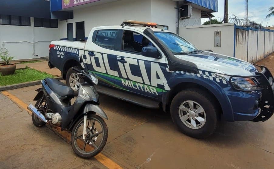 Em menos de 24h, Polícia Militar recupera motocicleta furtada em Maracaju