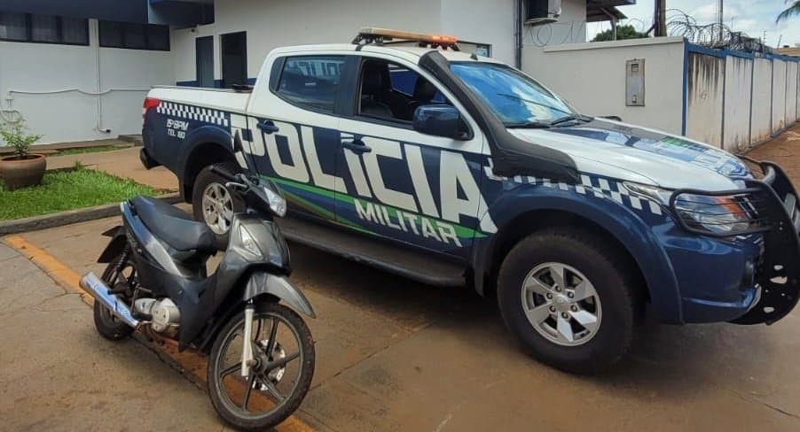 Em menos de 24h, Polícia Militar recupera motocicleta furtada em Maracaju