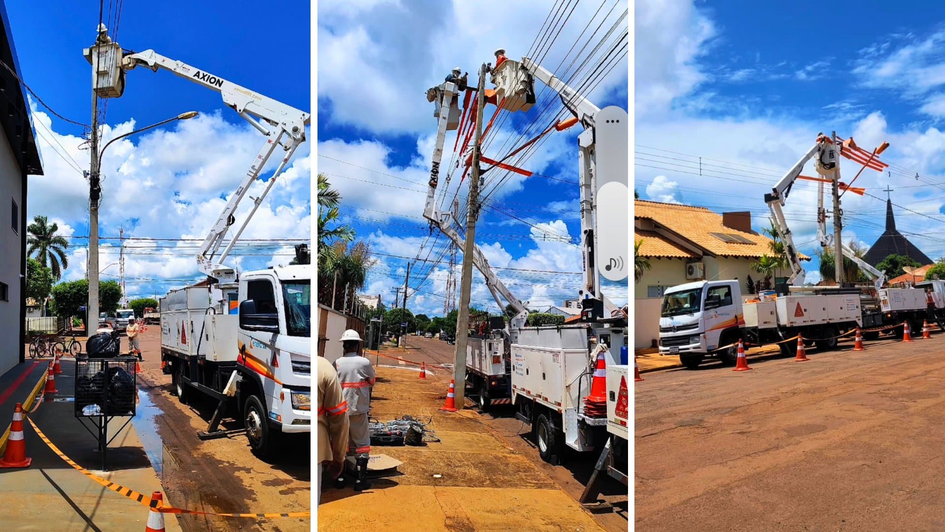Energisa realiza substituição de cabos de média tensão em Sidrolândia