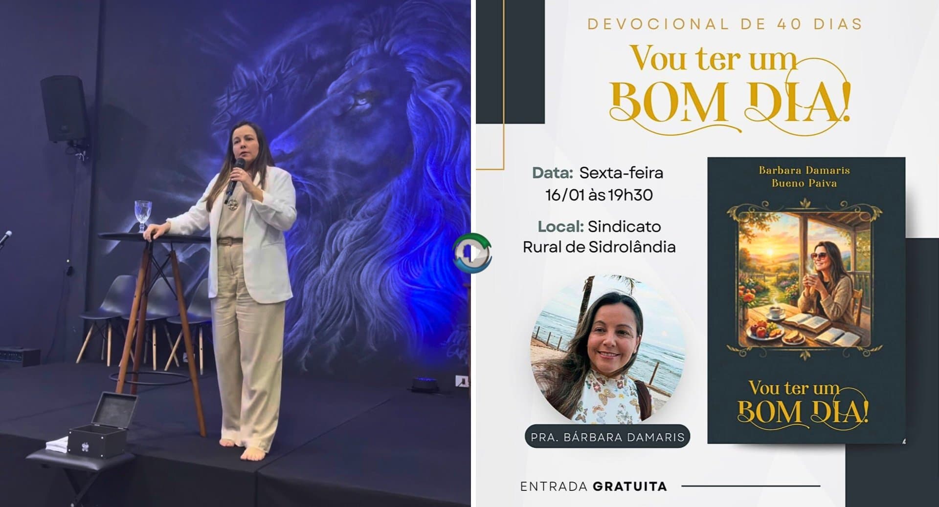 Pastora Bárbara Damaris lança livro “Vou ter um Bom Dia” nesta sexta-feira em Sidrolândia