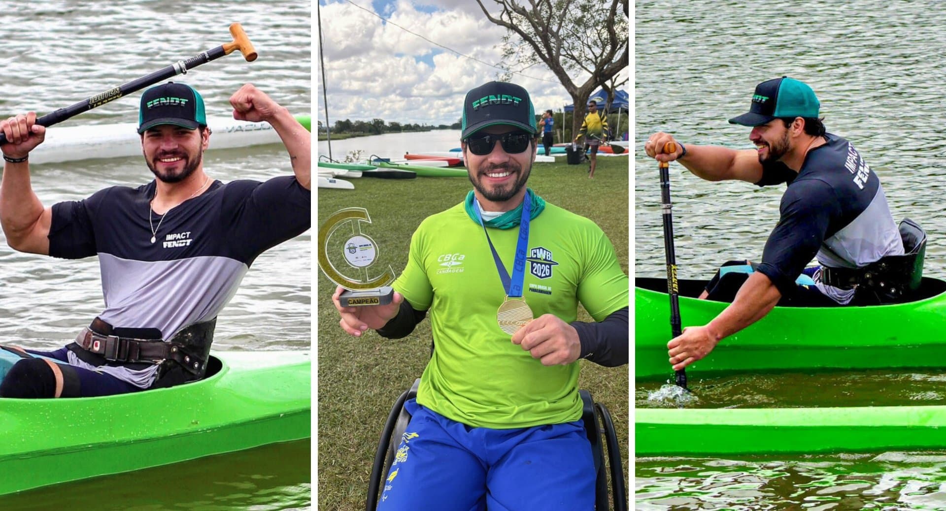 Representando MS, atleta de Sidrolândia conquista título nacional na paracanoagem e garante vaga em mundial na Polônia