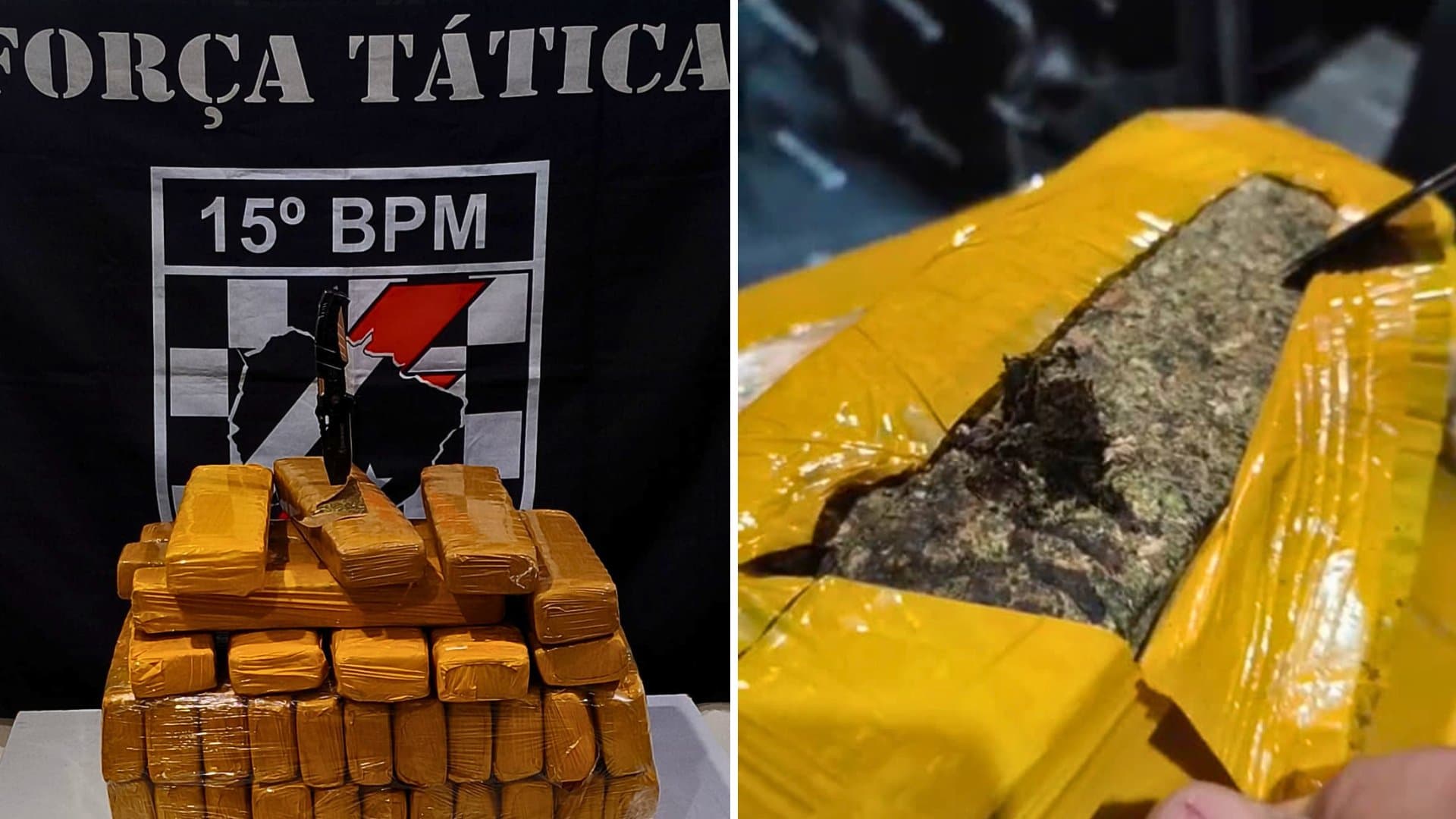 Polícia Militar apreende mais de 30 kg de maconha em bagagem de jovem de 18 anos em Maracaju