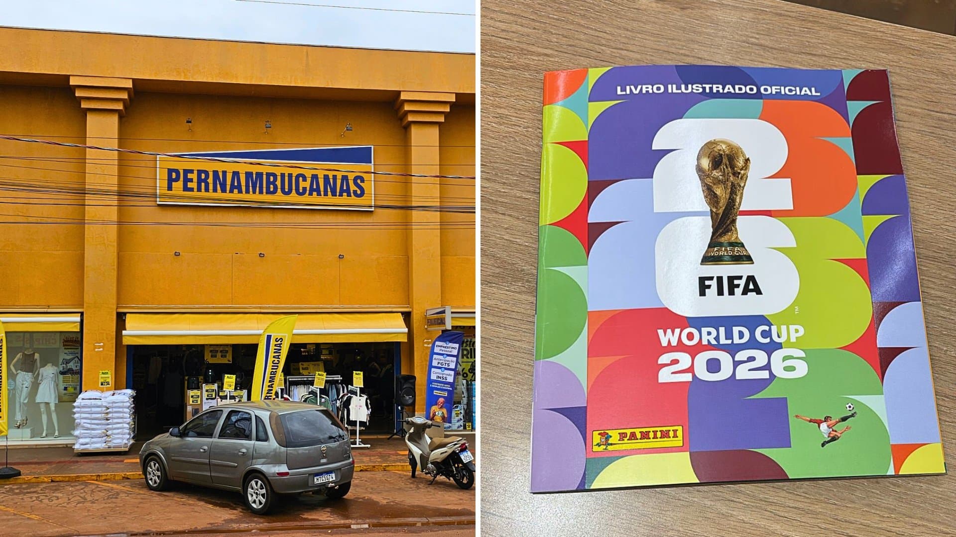 Pernambucanas de Sidrolândia passa a vender álbum e figurinhas da Copa do Mundo 2026