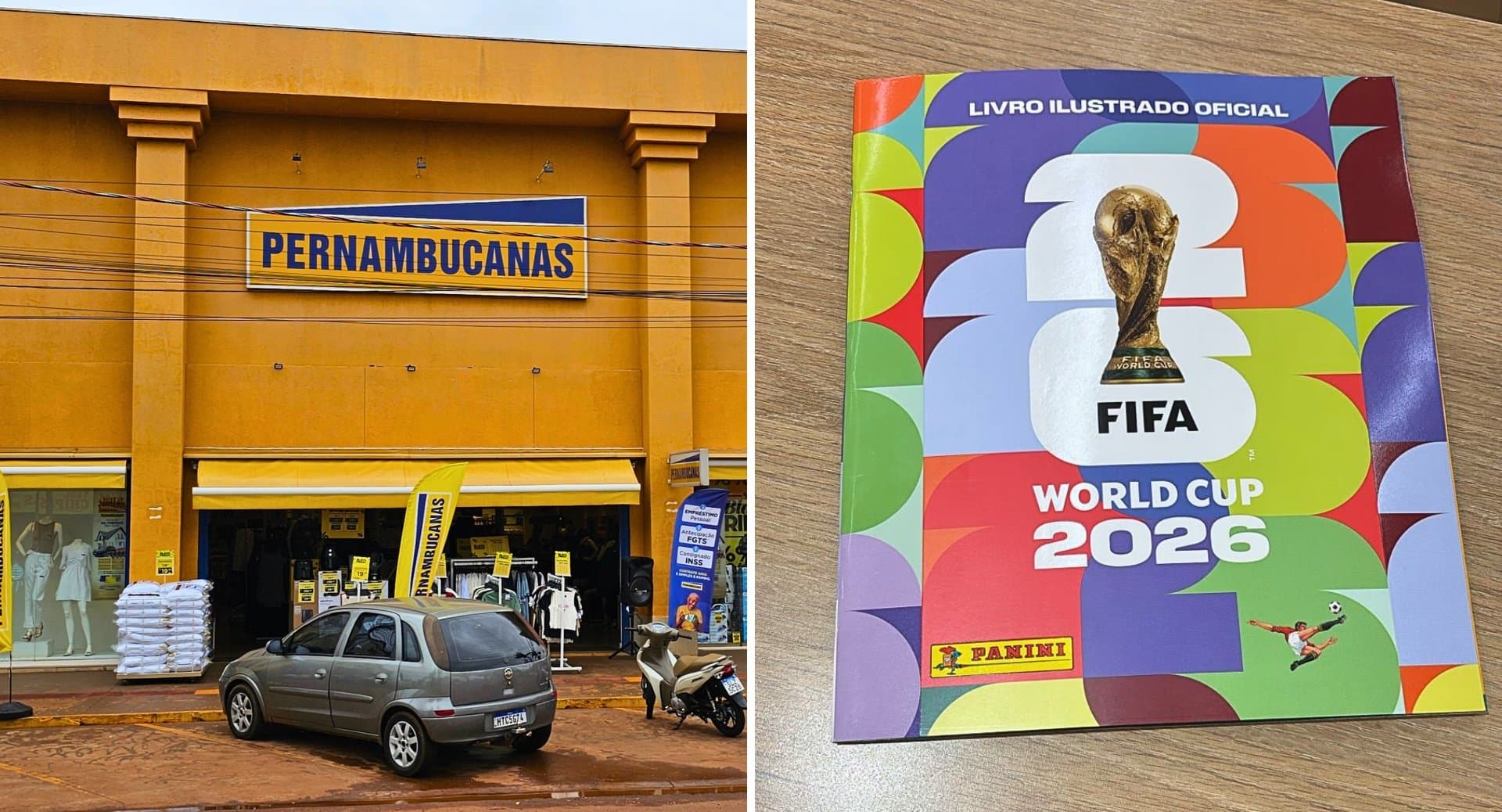 Pernambucanas de Sidrolândia passa a vender álbum e figurinhas da Copa do Mundo 2026