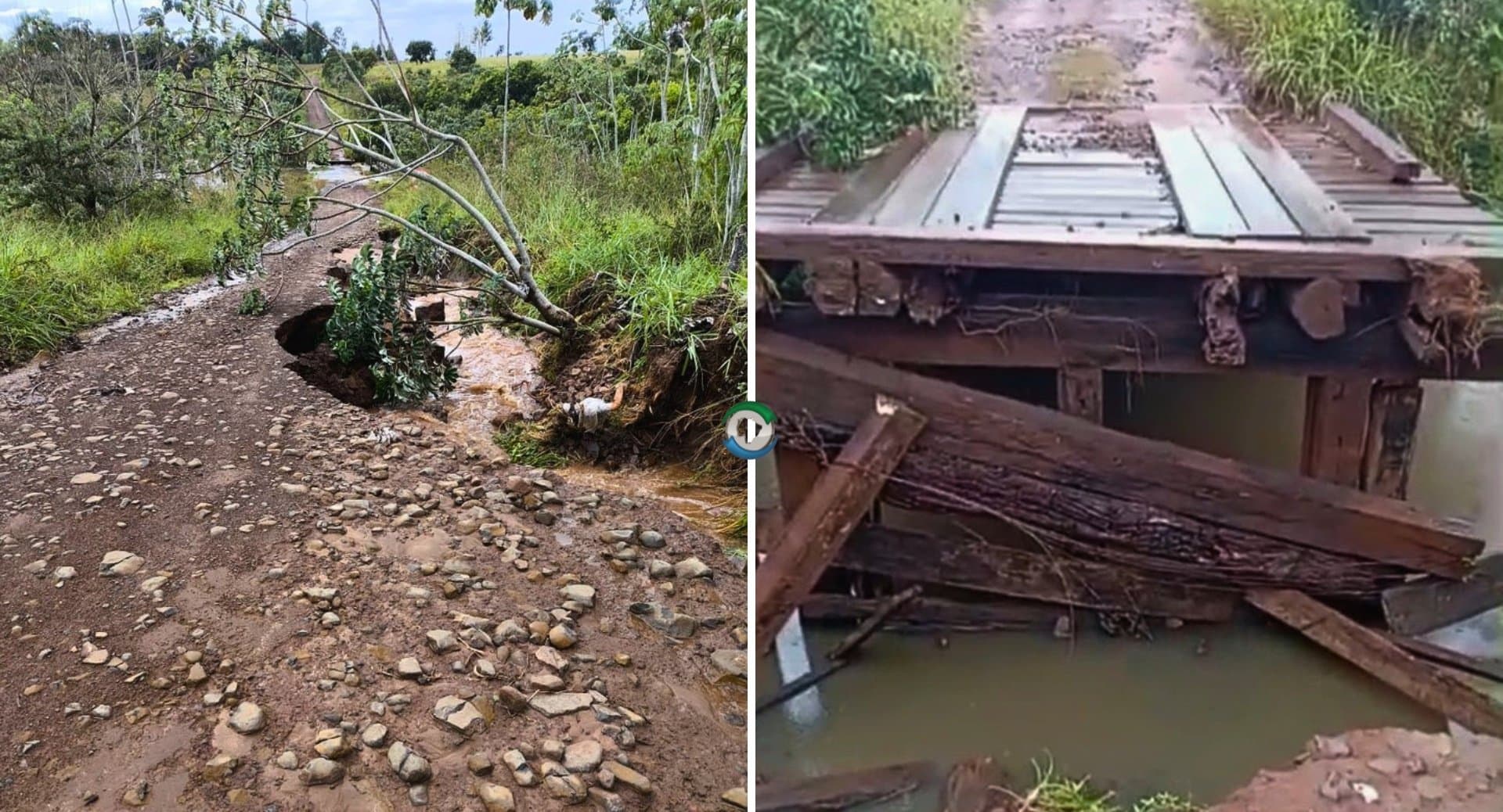 Prefeito decreta situação de emergência em Sidrolândia e iniciará recuperação de pontes e estradas danificadas pela chuva