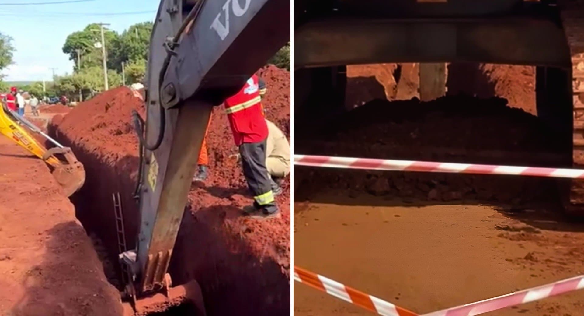 Operário morre soterrado durante obra de rede de esgoto em Maracaju