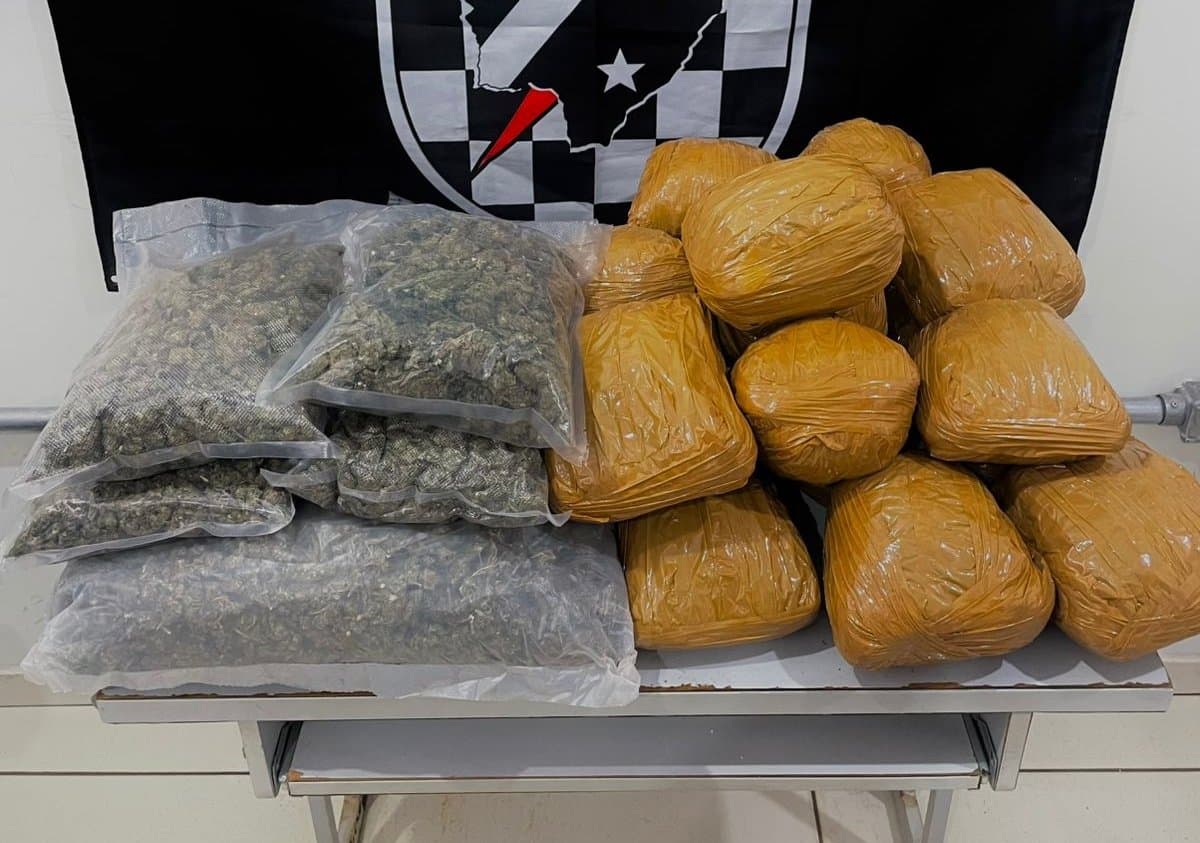 Força Tática apreende mais de 14 quilos de maconha em ônibus no terminal rodoviário de Maracaju