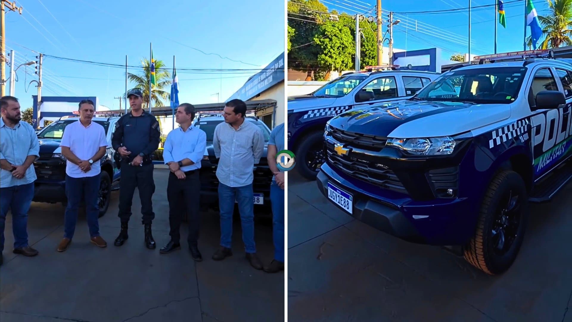 Prefeito Marcos Calderan destaca parceria com o Estado durante entrega de novas viaturas à PM de Maracaju