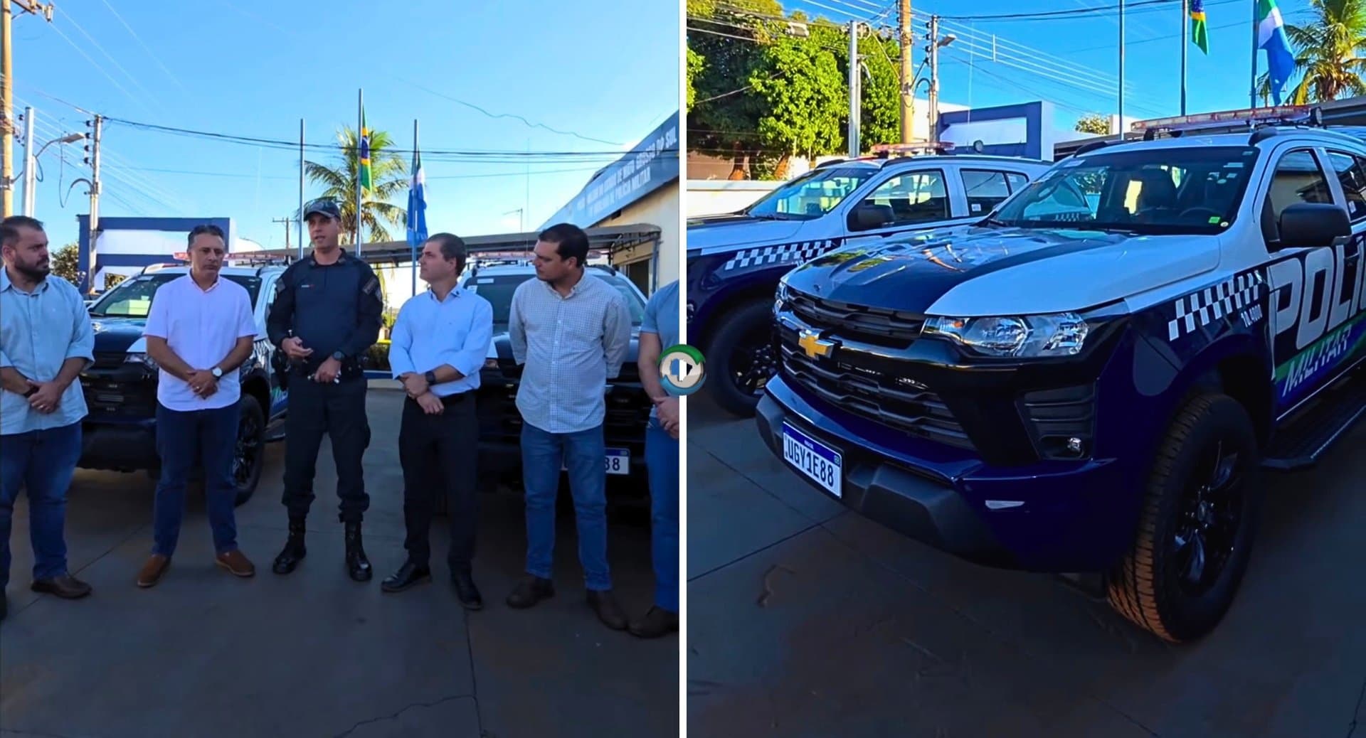 Prefeito Marcos Calderan destaca parceria com o Estado durante entrega de novas viaturas à PM de Maracaju