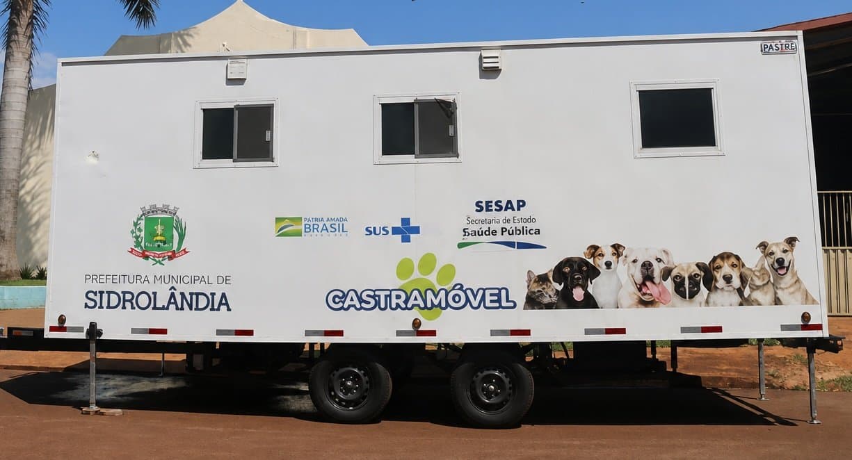 Castramóvel realiza mutirão de castração de cães e gatos no Bairro São Bento em Sidrolândia
