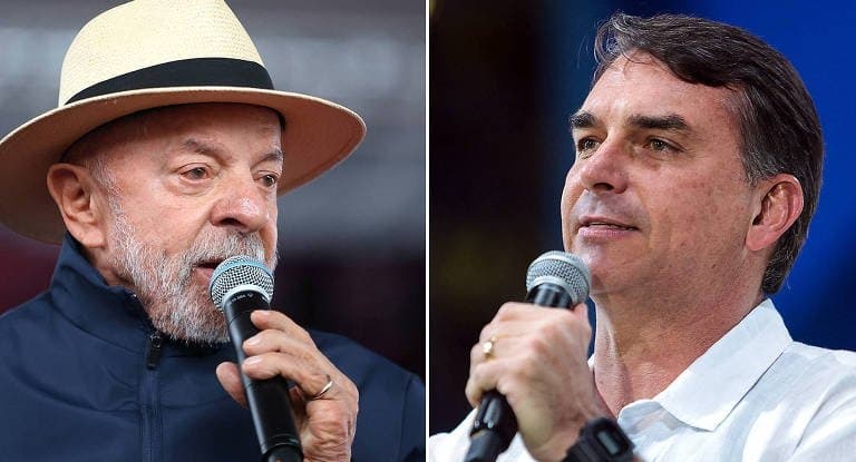 Flávio Bolsonaro aparece com 47,7% e Lula com 47,6% em cenário de 2º turno, aponta Atlas